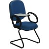 Cadeiras para escritrio secretria executiva com prancheta escamotevel skin