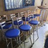 Banquetas encosto alto cromadas