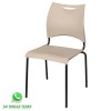 Cadeira One pintura preta poipropileno bge