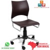 Cadeira DO 226 girat�ria cromada polipropileno marrom