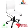 Cadeira DO 226 girat�ria cromada polipropileno branco