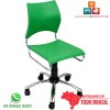 Cadeira DO 226 girat�ria cromada polipropileno verde